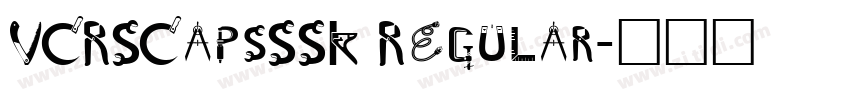 VCRSCapsSSK Regular字体转换